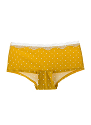 Lacy Dreams Comfortable Lace Brief, Double Extra Large, Yellow