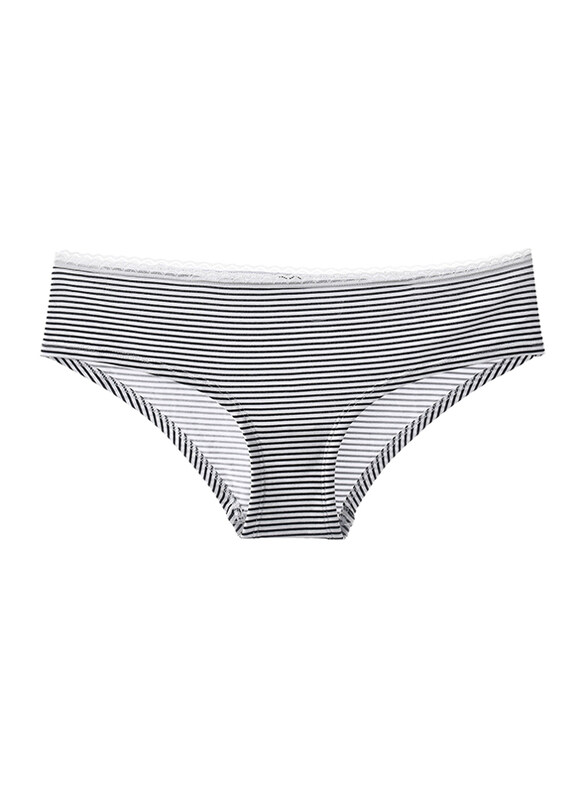 

Lacy Dreams Comfortable Lace Brief, Extra Large, Black