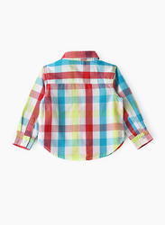 Jam Cotton Multi Checks Woven Shirt for Boys, 6-9 Months, Multicolour