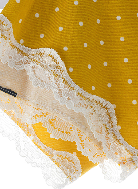 Lacy Dreams Comfortable Lace Brief, Double Extra Large, Yellow