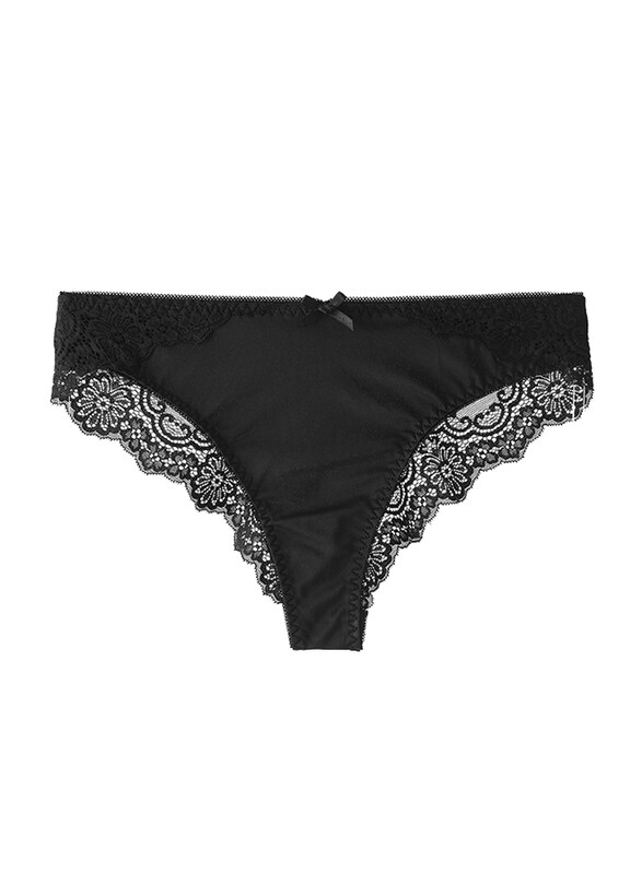 

Lacy Dreams Single Comfortable Brief, Black, 16 UK