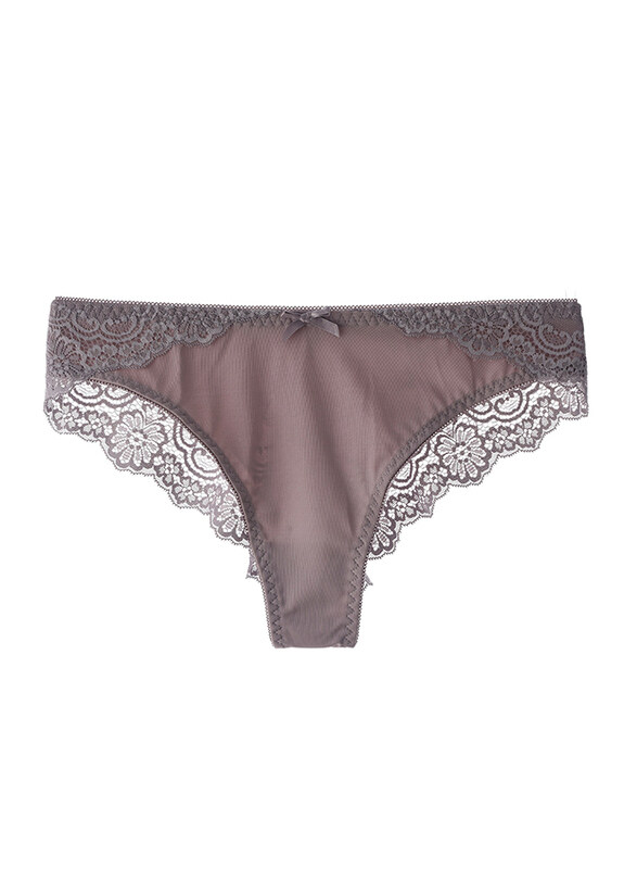 

Lacy Dreams Single Comfortable Brief, Pink Grey, 12 UK