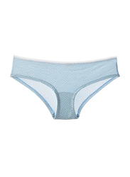 Lacy Dreams Comfortable Lace Brief, Large, Blue