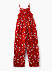 Jelliene Viscose Woven Jumpsuit for Girls, 9-10 Years, Red