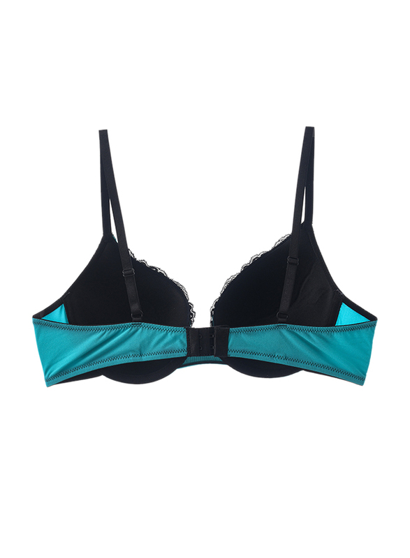 Lacy Dreams Casual Lace Bra, 34C, Turquoise