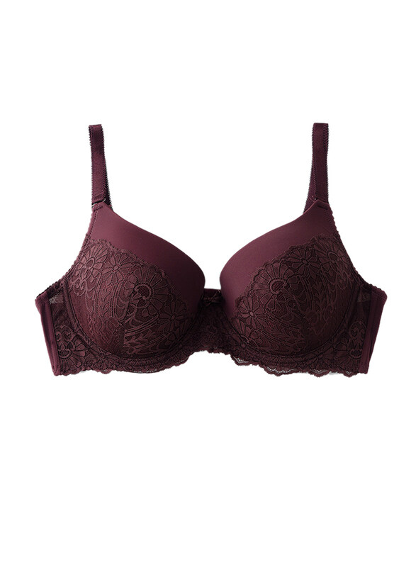 

Lacy Dreams Single Casual Bra, Maroon, 40D