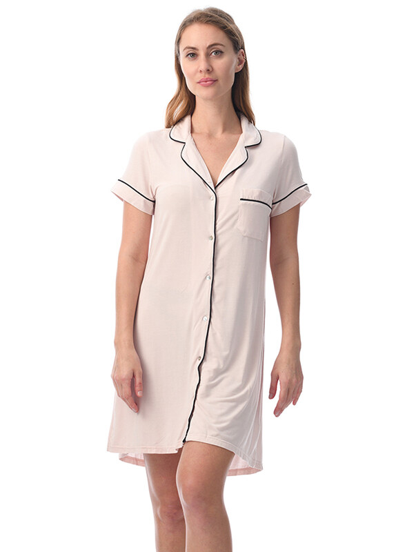 

Lacy Dreams Elegant and Comfortable Sleepwear Sleepshirt, Medium, Pale Pink