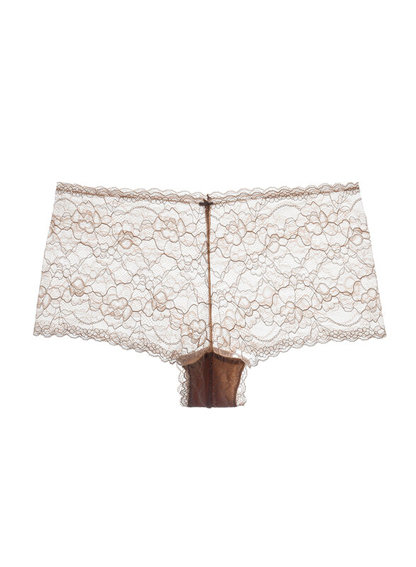 

Lacy Dreams Comfortable Lace Brief, Double Extra Large, Beige