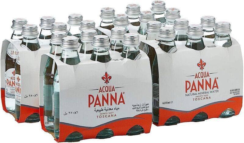 

Acqua Panna mineral water in glass bottle - 250 ml (pack of 24)