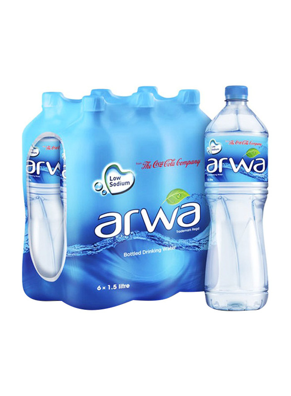 Arwa Drinking Water, 6 Bottles x 1.5 Litres