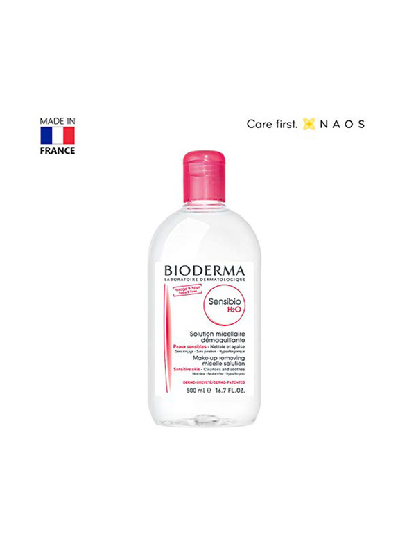 Bioderma Sensibio H2o Make-Up Removing Micellar Water for Sensitive Skin, 500ml