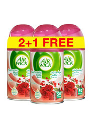 Air Wick Midnight Rose Auto Refill Air Freshener, 3 Pieces x 250ml