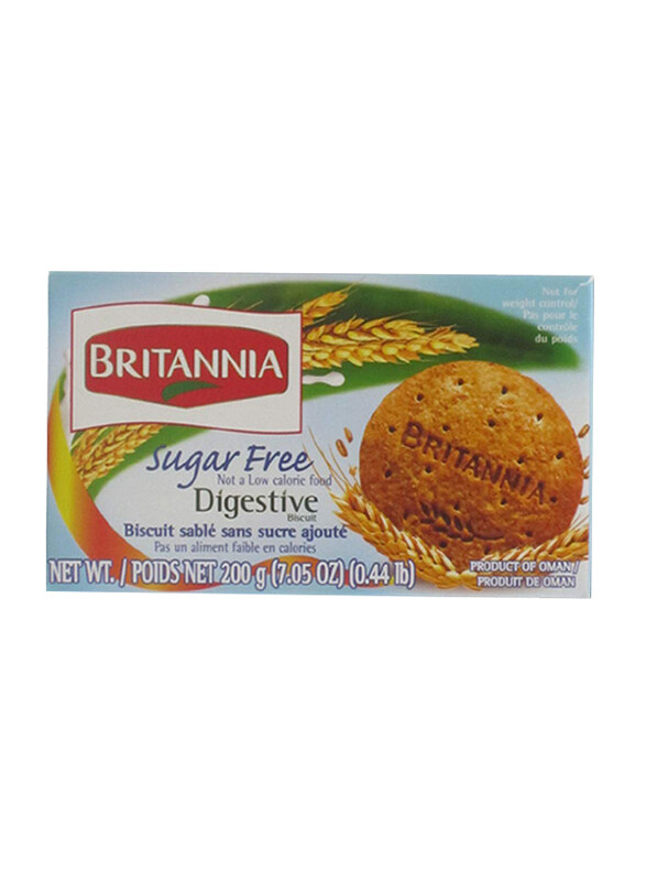 

Britannia Sugar Free Digestive Biscuits, 2 x 200g