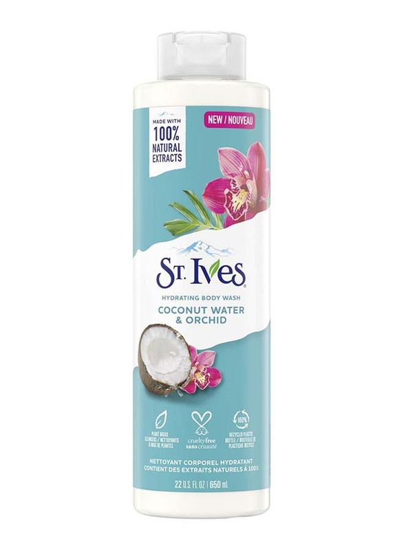 

St. Ives Coconut Water & Orchid Hydrating Body Wash, 650ml