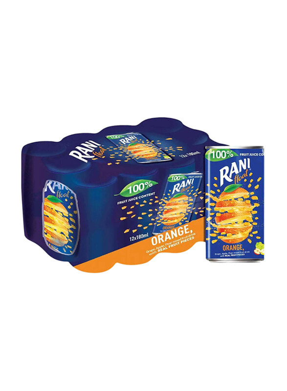 

Rani Float Sugar Free Orange Fruit Drink, 12 Cans x 180ml
