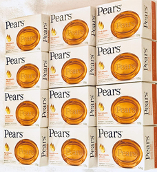 Pears Pure and Gentle Soap Bar, 125g, 12 Pieces