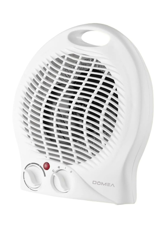 Domea Electric Fan Heater with 2 Heat Settings & Cool Function, 2000W, HFH146, White