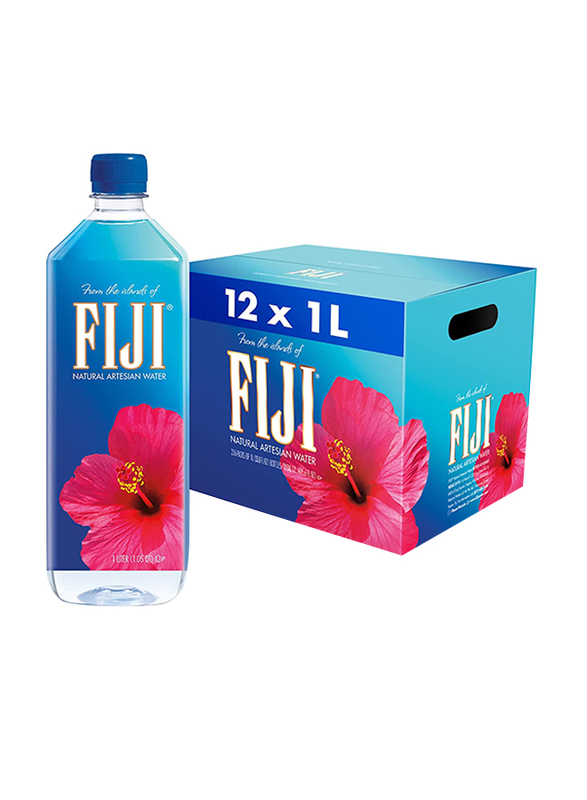 Fiji Natural Mineral Water, 12 Bottles x 1 Liter
