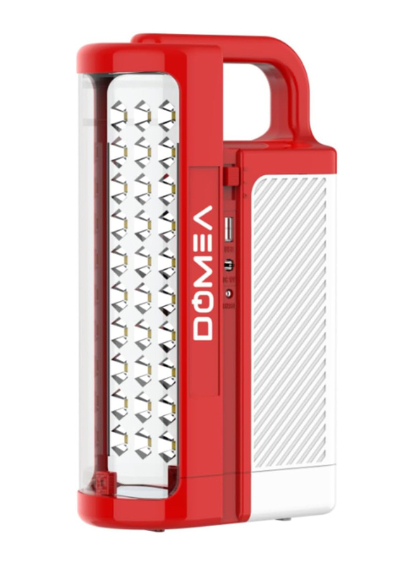 Domea Rechargeable LED Emergency Lights with 2 Light Mode, HF-149, Red