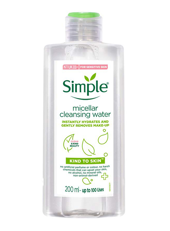 Simple Micellar Cleansing Water, 200ml, Multicolour