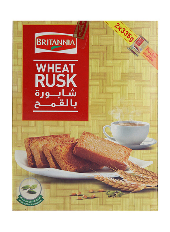 

Britannia Wheat Rusk, 2 x 335g