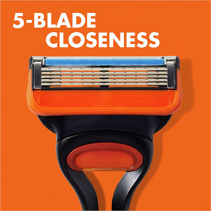 Gillette Fusion Men Manual Shaving Razor Blades, 8 Pieces, Multicolour