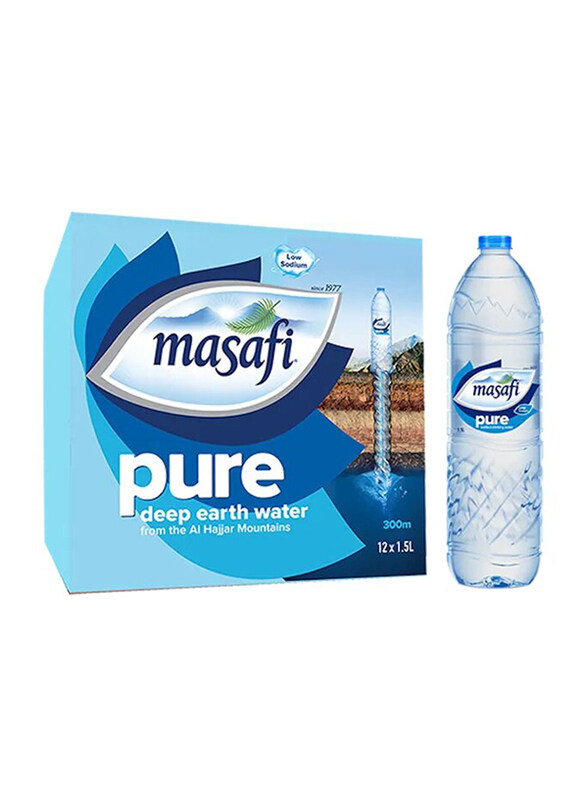 

Masafi Pure Deep Earth Water, 12 Bottles x 1.5 Liter