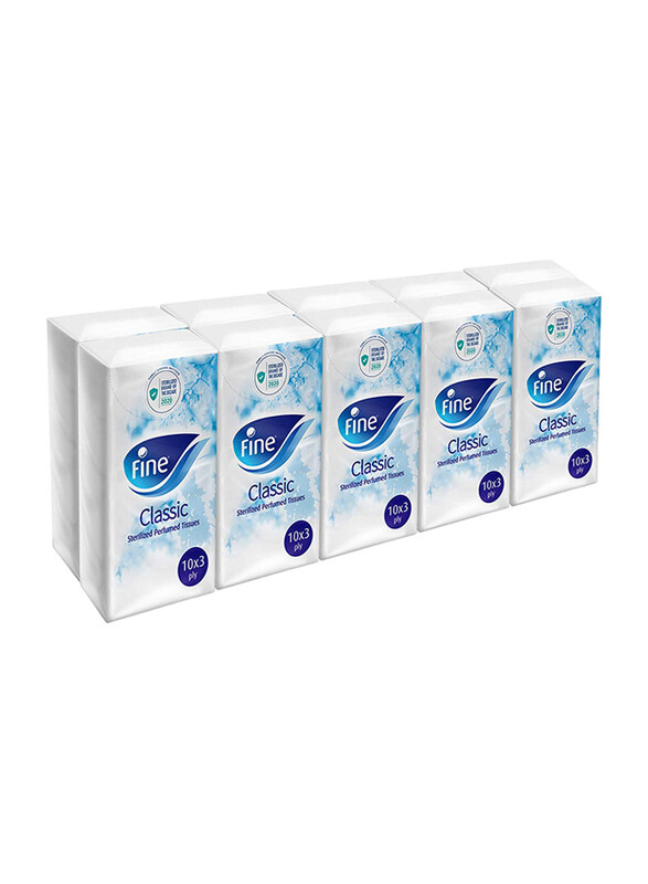 

Fine Pocket Tissue, 10 Sheet x 3 Ply