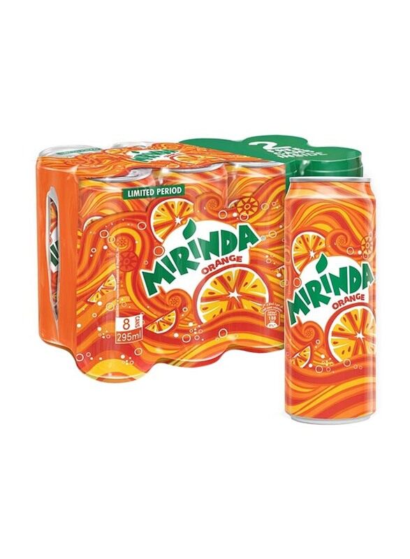 

Mirinda Orange Soft Drink Can, 8 x 295ml