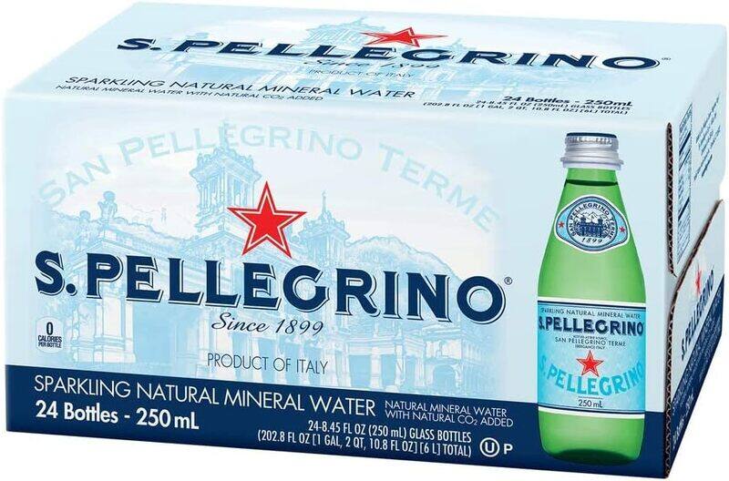 

Sanpellegrino San Pellegrino Sparkling Natural Carbonated Mineral Water, 250 ml (Pack of 24)