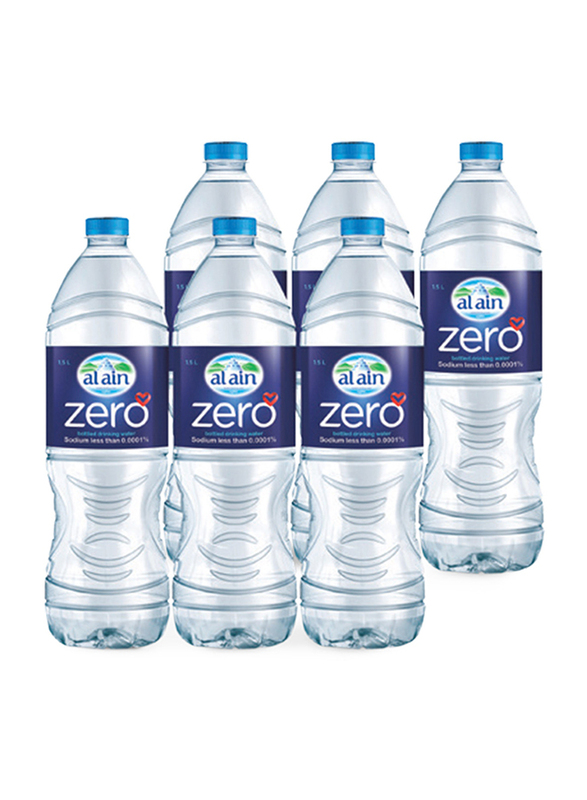 Al Ain Zero Mineral Water, 6 Bottles x 1.5 Litres