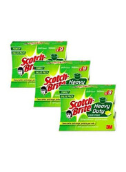 Scotch Brite Heavy Duty Nailsaver Scrub Sponge, 3 Pieces