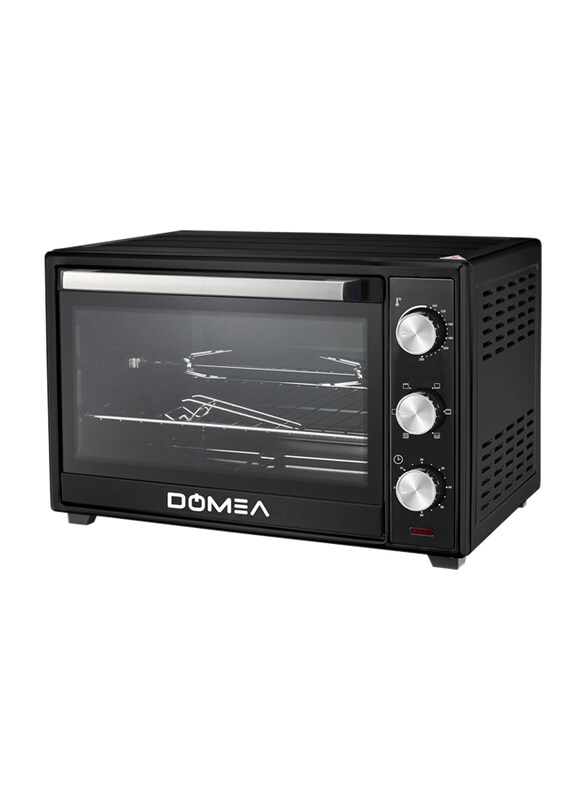 Domea 25L Electric Toaster Oven, 1600W, KO123, Black