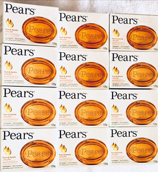 Pears Pure and Gentle Soap Bar, 125g, 12 Pieces