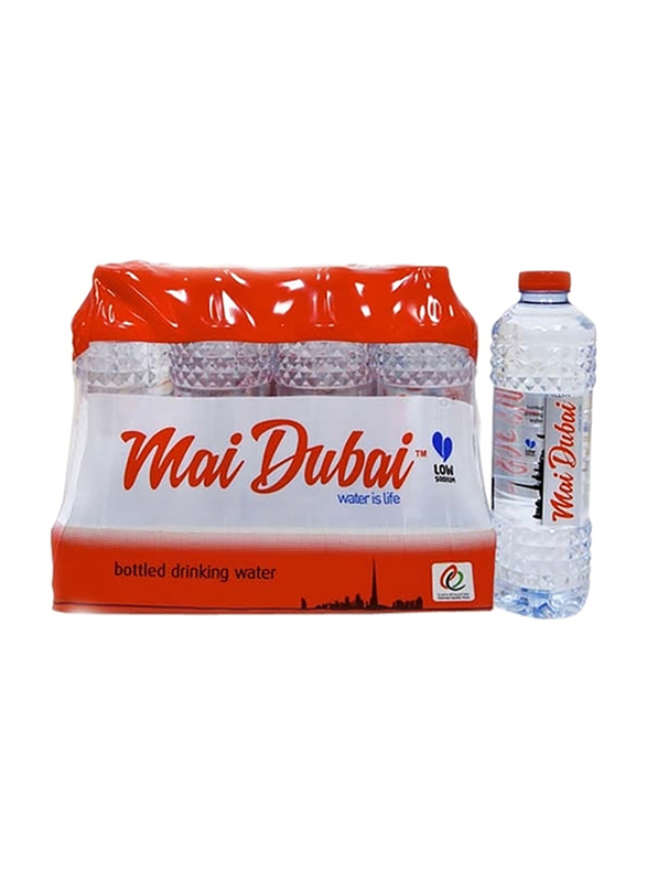 Mai Dubai Drinking Water Bottle, 12 Bottles x 500ml