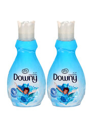 Downy Concentrate Valley Dew Fabric Softener, 2 Bottles x 1 Litre