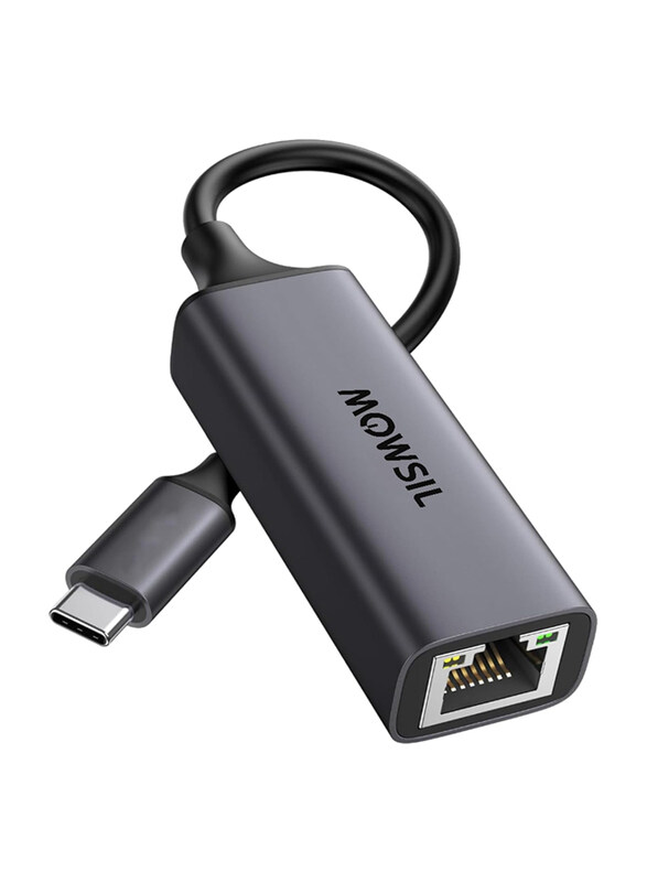 

Mowsil Ethernet 3 LAN Adapter, USB Type C to Ethernet for Laptop/Tablet/PC, Grey