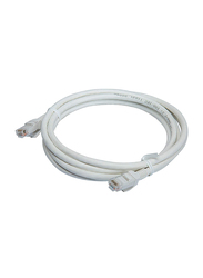 Bitcorez 2-Meter Cat6 UTP Ethernet Patch PVC Cable, RJ45 Male to RJ45, BC6UP2WH, White