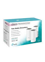 TP-Link Deco E4 AC1200 Whole Home Mesh Wi-Fi System, 3 Pack, White