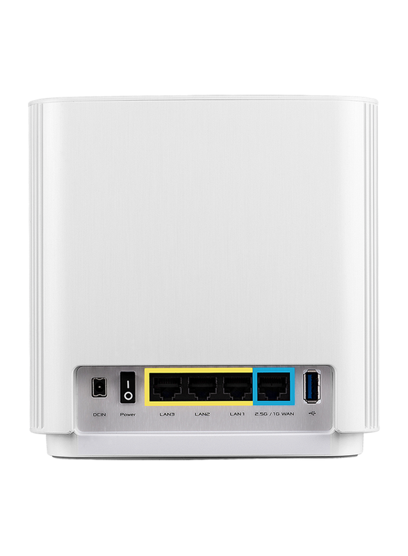 Asus XT8 Zen Wi-Fi Tri-Band Whole Home Mesh Wi-Fi System, 2-Pieces, White