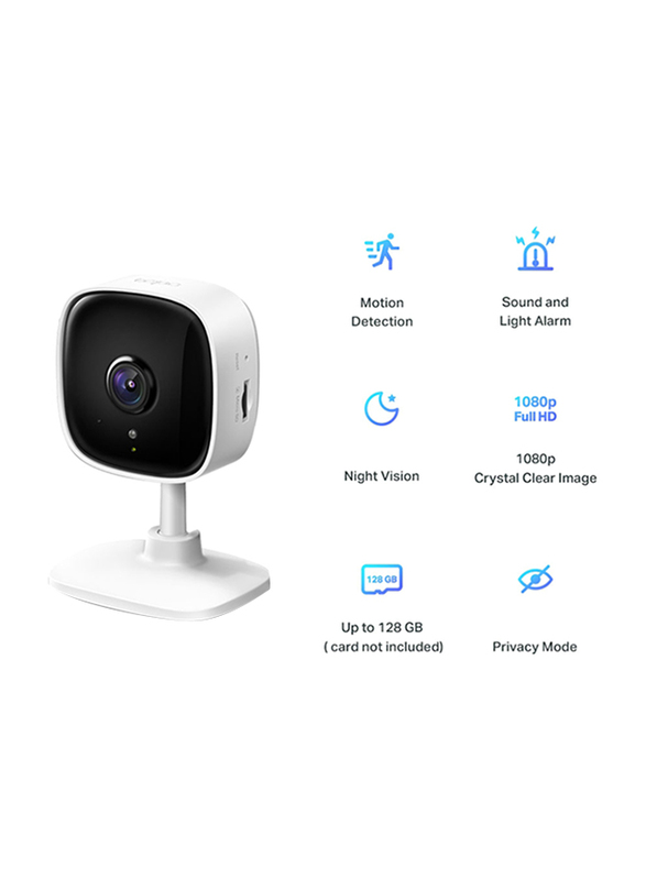 TP Link Tapo C100 Home Security Wi-Fi Camera, White