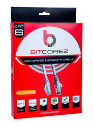 Bitcorez 2-Meter Cat6 UTP Ethernet Patch PVC Cable, RJ45 Male to RJ45, BC6UP2WH, White