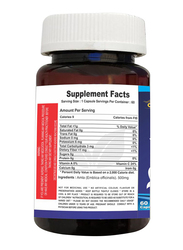 Cipzer Natural Vitamin C Dietary Supplement, 500mg, 60 Capsules