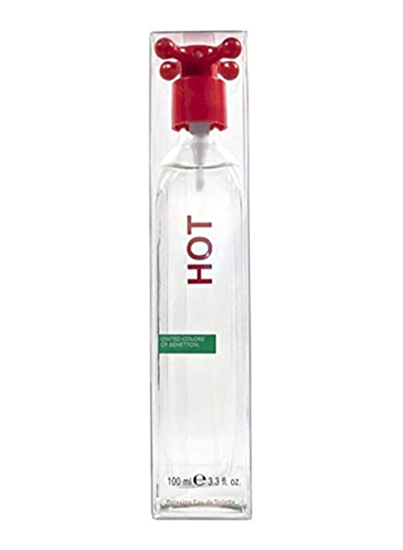 United Colors of Benetton Hot 100ml EDT for Women with Plastic Box