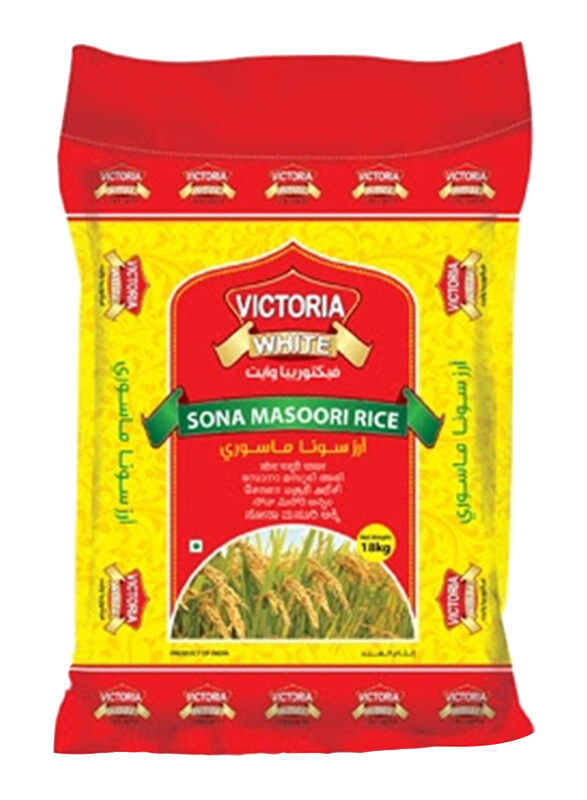 

Victoria White Sona Masoori Rice, 18 Kg