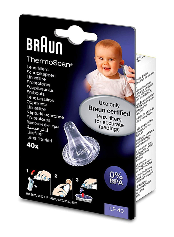 Braun Thermoscan Lens Filters, 40 Pieces