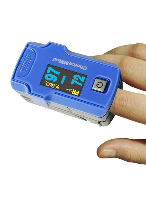 ChoiceMMed Fingertip Pulse Oximeter, Blue