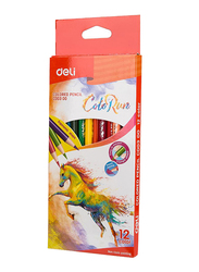 Deli ColoRun Color Pencil Set, 12 Pieces, Multicolor