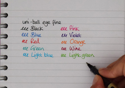 Uniball 12-Piece Eye UB-157 Fine Rollerball Ink Pen, Blue