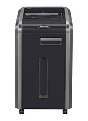 Fellowes Powershred 225Mi Commercial Micro Cut Shredder, Black/Dark Silver